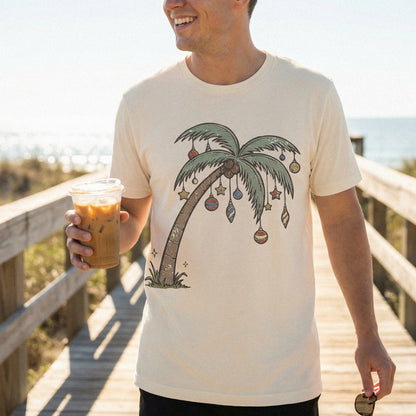 Christmas Palm Tree PNG, Tropical Holiday Clipart - 300 DPI Design for