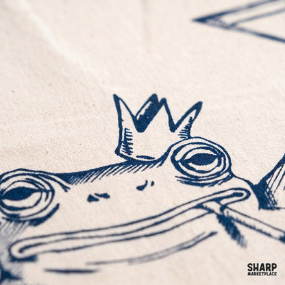 Sarcastic royal frog smoking and drinking a martini retro sketch art PNG perfect for funny shirt designs and gifts