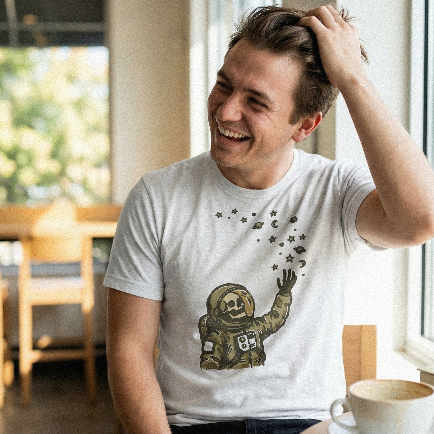 Astronaut Skeleton PNG, Cosmic Art Print - 300 DPI Design for T-Shirt