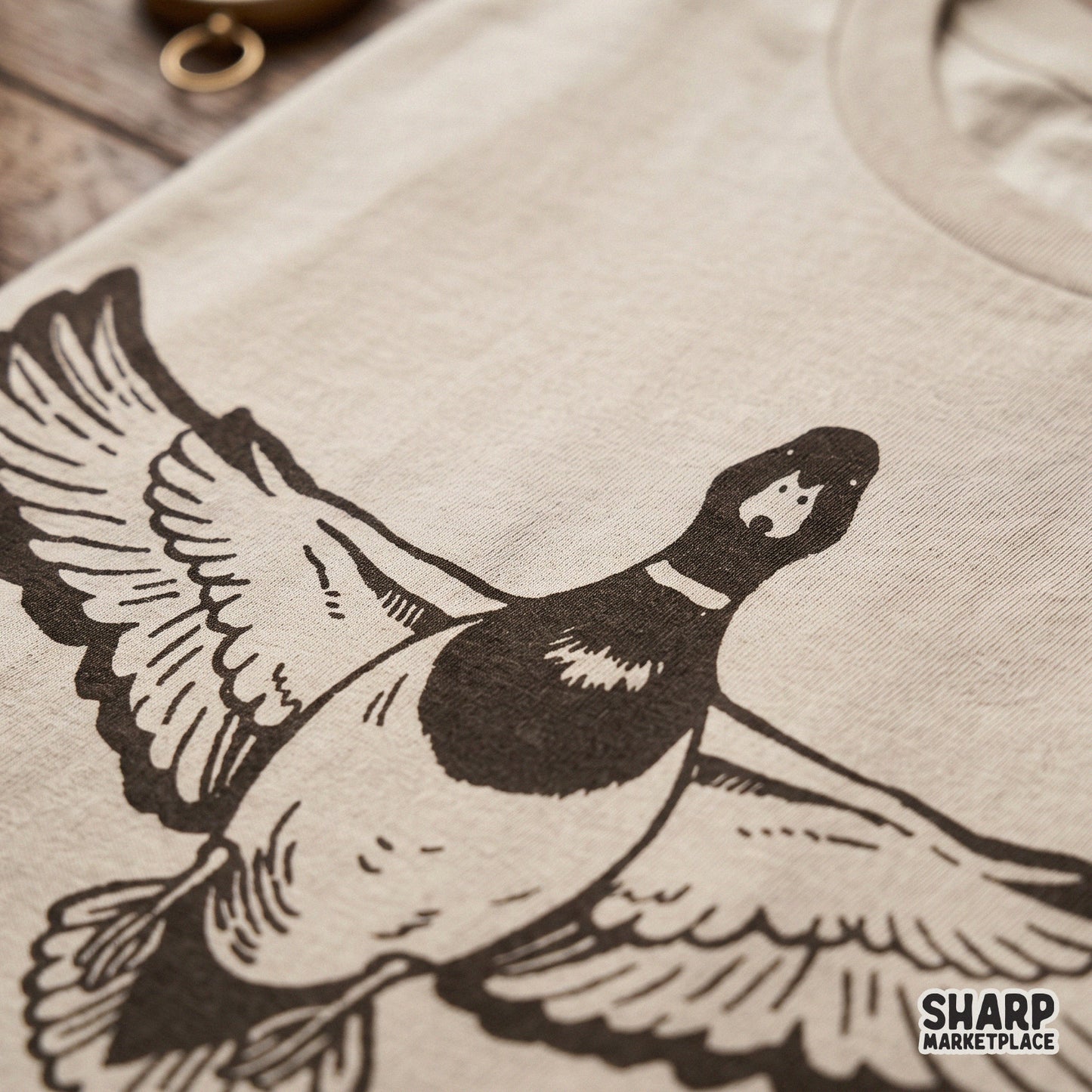 Retro mallard duck hunting png design in a western cowboy style for sublimation t-shirts and lake life apparel