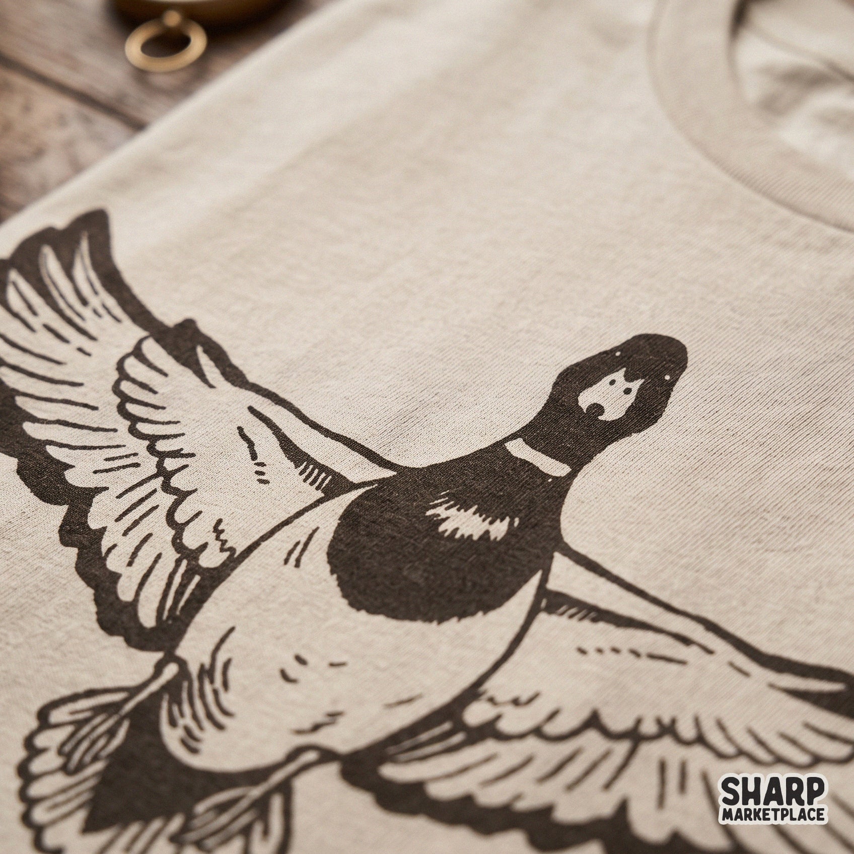 Retro mallard duck hunting png design in a western cowboy style for sublimation t-shirts and lake life apparel