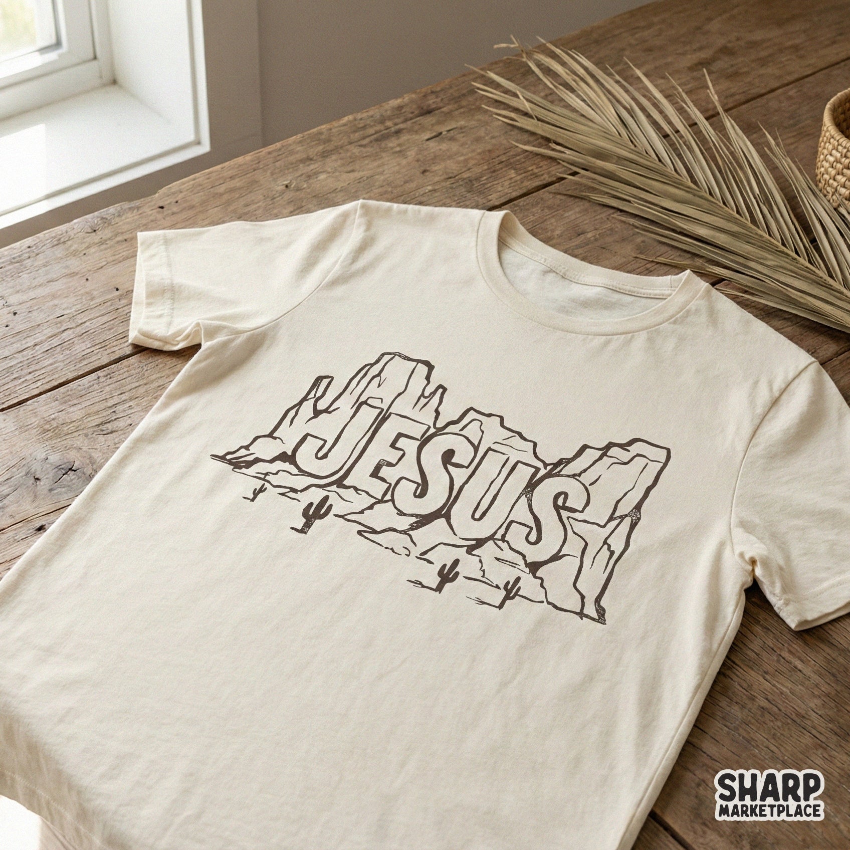 Jesus Mountain PNG, Christian Western Shirt Design - 300 DPI Design for