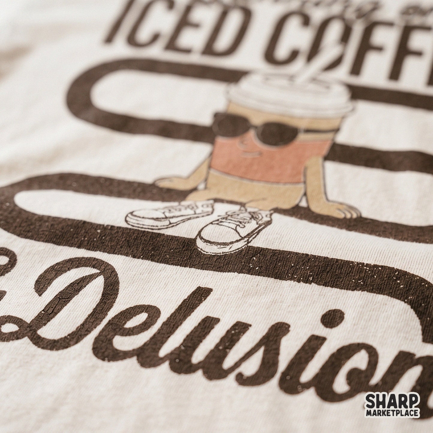 Funny retro coffee png design with a sarcastic quote for sublimation mugs and t-shirts