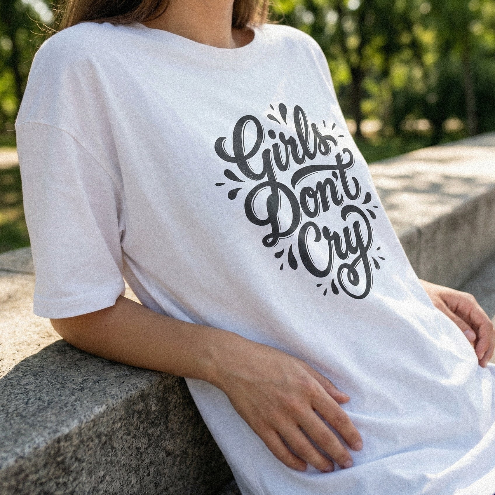 Girls Don't Cry PNG, Motivational Quote Shirt PNG - 300 DPI Design for