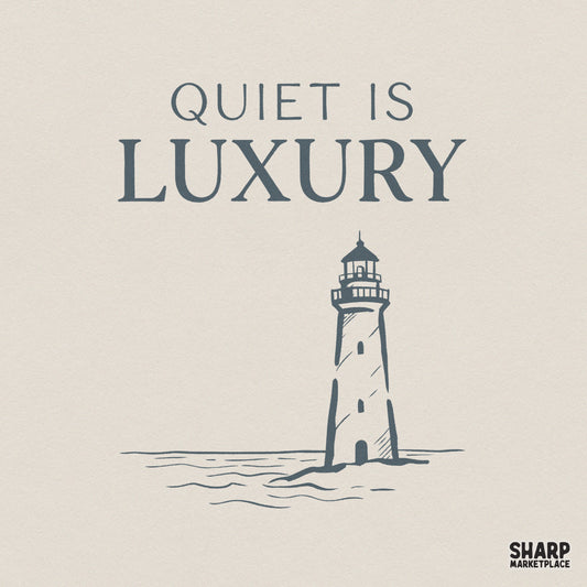 Quiet Is Luxury PNG, Minimalist Lighthouse Shirt Design - 300 DPI Design