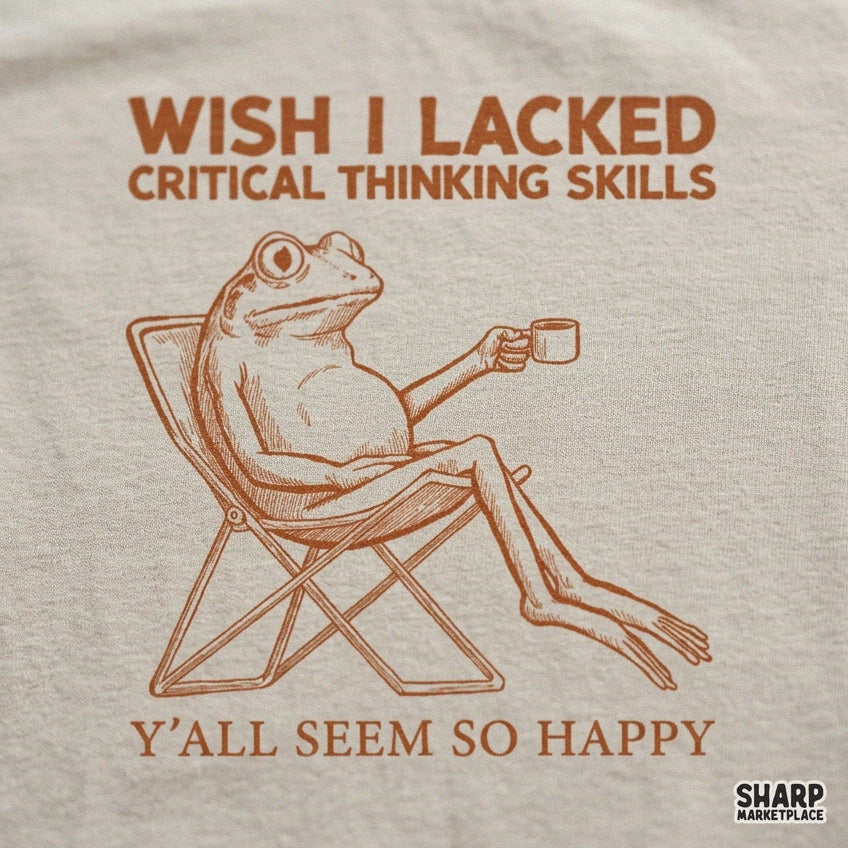 Sarcastic frog drinking coffee meme sublimation PNG design for t-shirts, mugs, and apparel