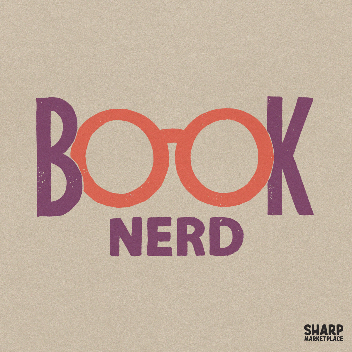 Cute retro book nerd reading glasses PNG graphic for trendy teacher shirt and literary lover apparel