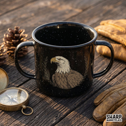 Vintage bald eagle head laurel wreath graphic in a retro style for patriotic shirt sublimation designs