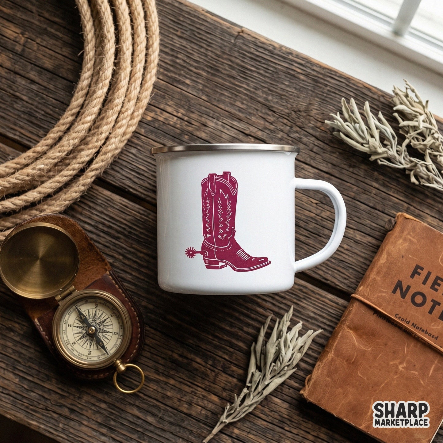 Retro western cowgirl and cowboy boots design perfect for country music sublimation and tumblers
