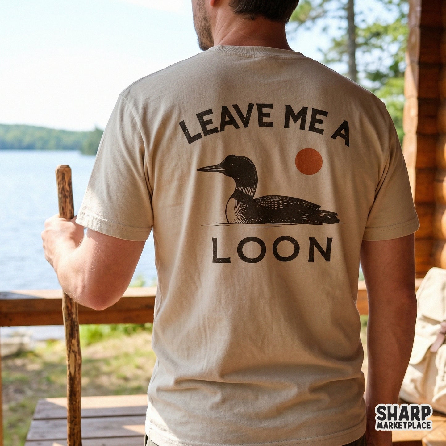 Retro retro lake life loon bird with a funny introvert saying for sarcastic sublimation png designs