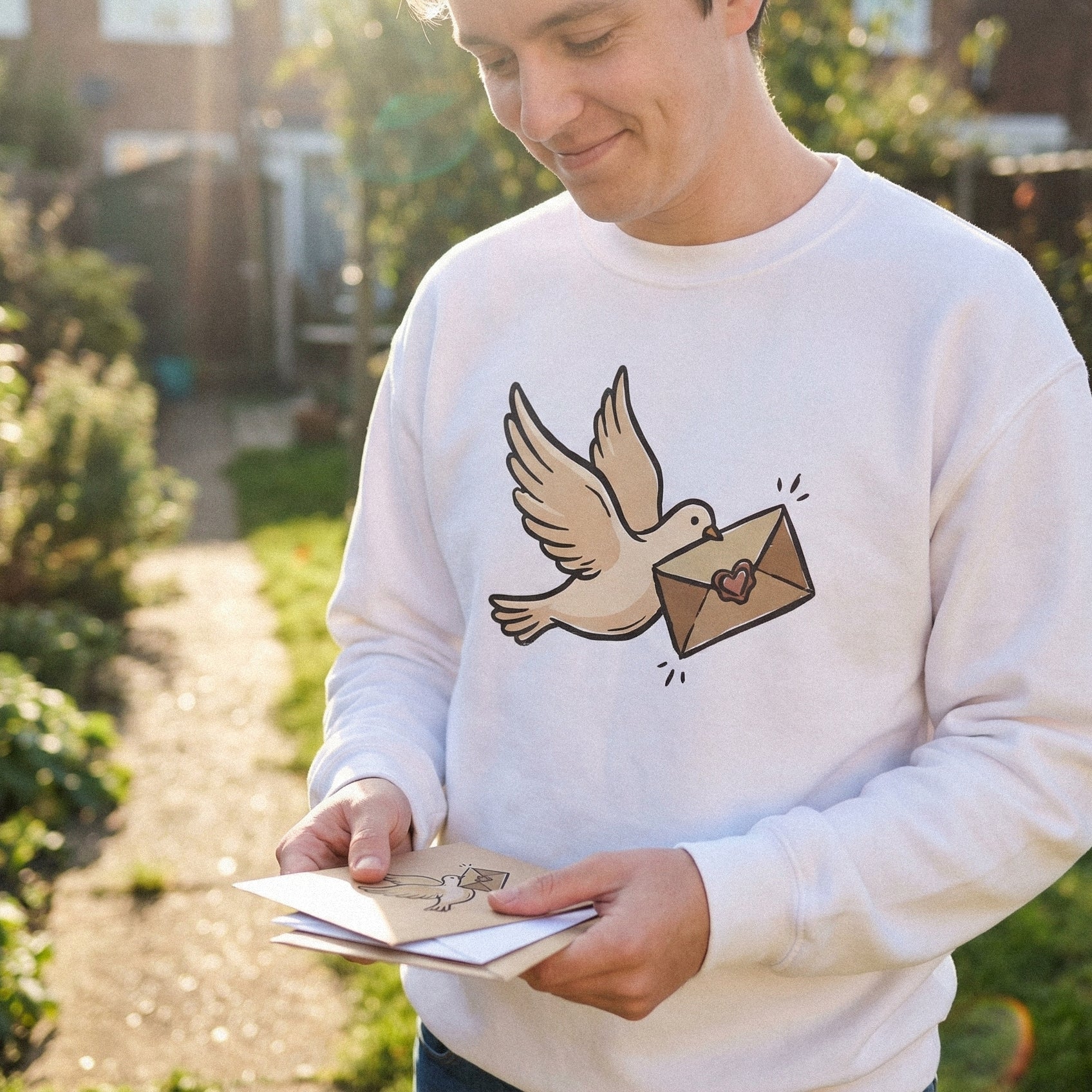 Peace Dove PNG, Love Letter Clipart - 300 DPI Design for T-Shirt