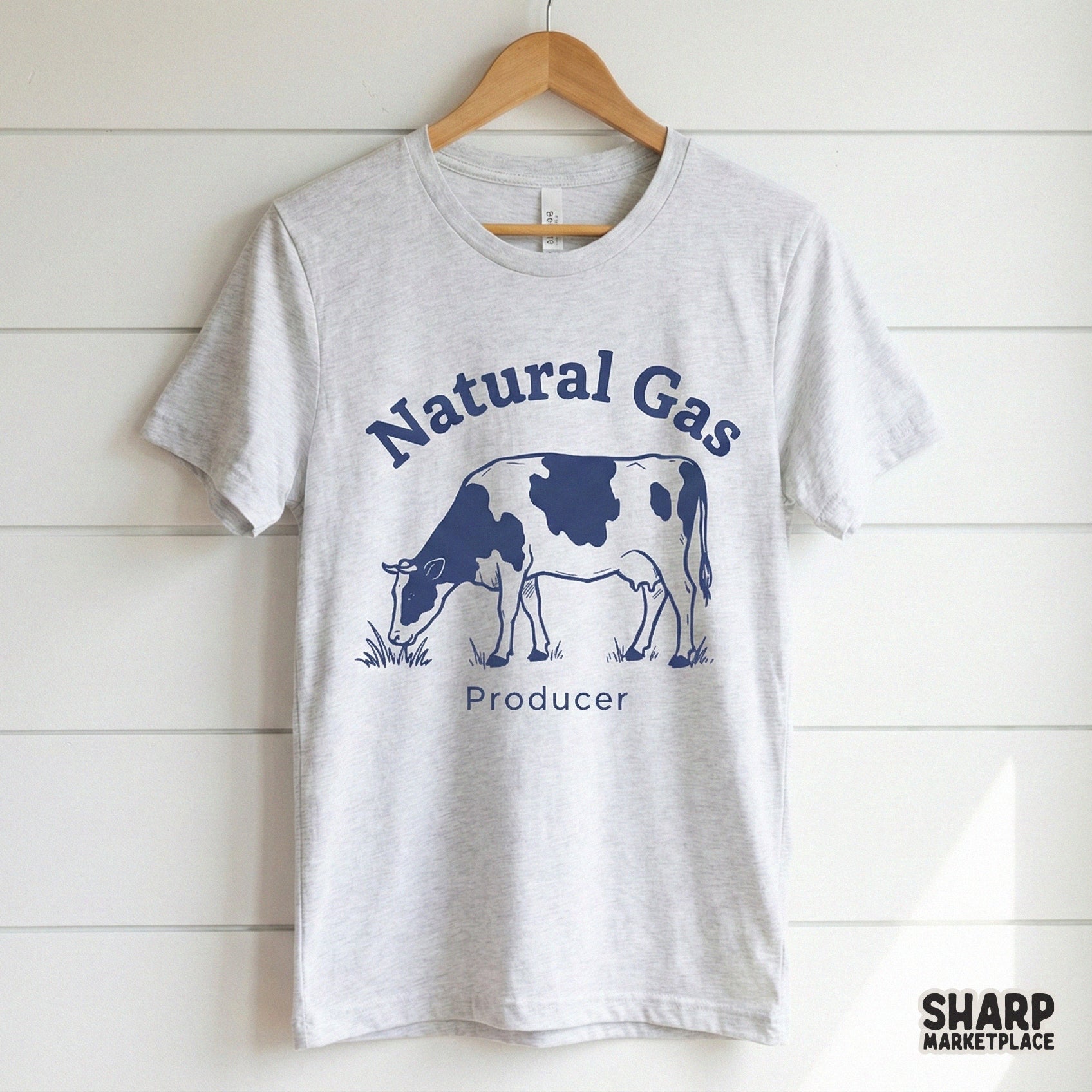 Natural Gas Producer PNG, Funny Cow PNG - 300 DPI Design for T-Shirt