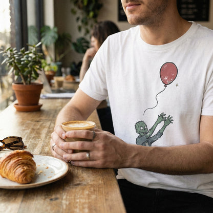 Zombie Letting Go Of Balloon PNG, Funny Halloween Shirt PNG - 300 DPI