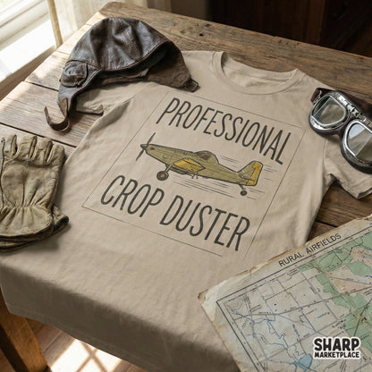 Professional Crop Duster PNG, Funny Farming Shirt - 300 DPI Design for