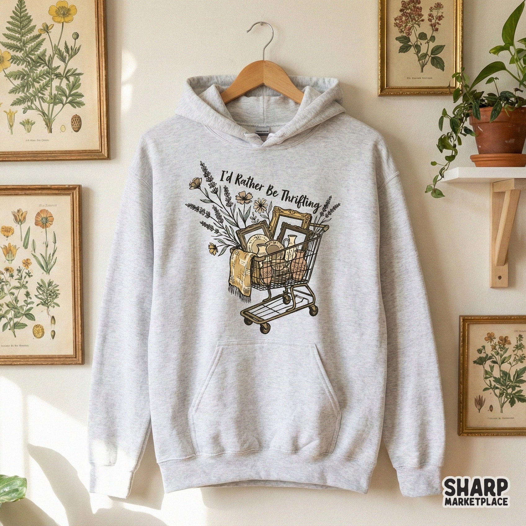 I'd Rather Be Thrifting PNG, Vintage Thrift Store Shirt - 300 DPI Design