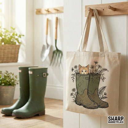 Cat In Boots PNG, Cute Cat Lover Digital Download - 300 DPI Design for