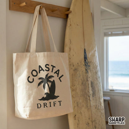 Coastal Drift PNG, Surfing Palm Tree Shirt - 300 DPI Design for T-Shirt