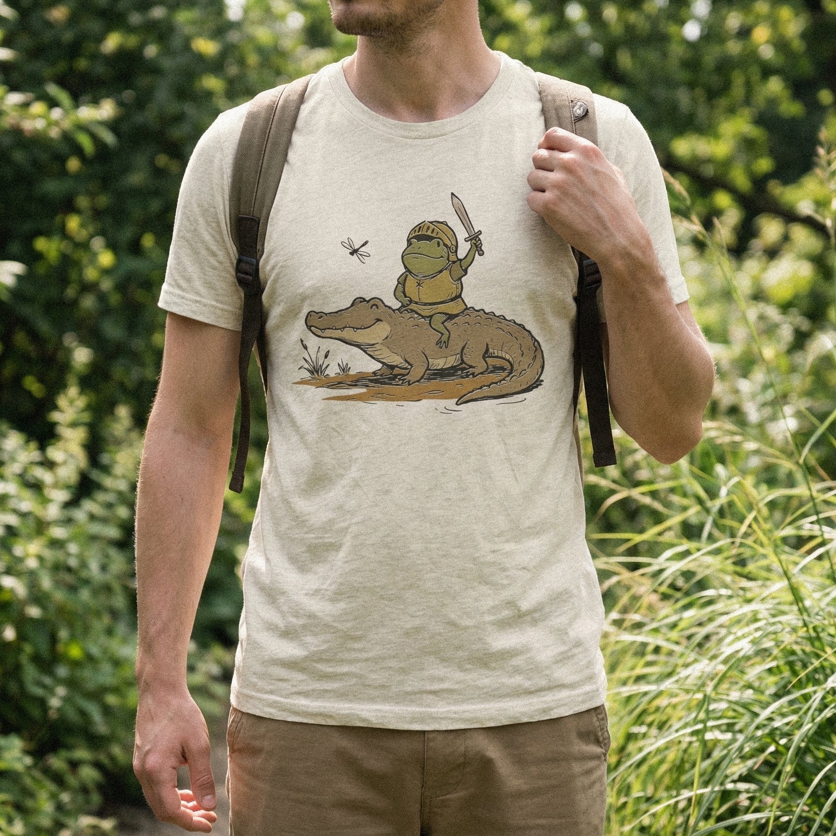 Knight Frog PNG, Alligator Ride Digital Download - 300 DPI Design for