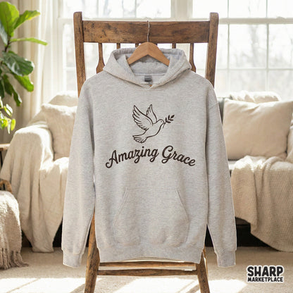 Amazing Grace PNG, Dove with Olive Branch - 300 DPI Design for T-Shirt