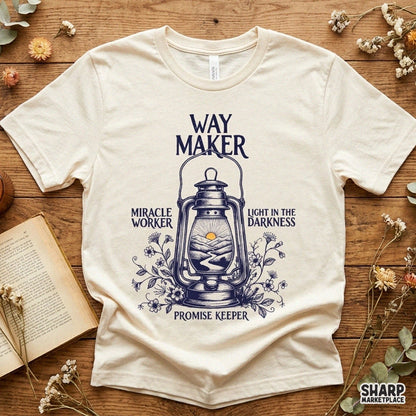 Way Maker Christian Png, Miracle Worker Shirt Png, Lantern