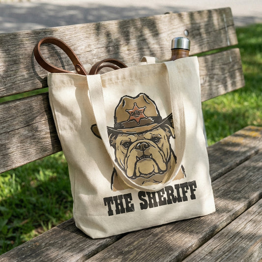 The Sheriff Bulldog PNG, Funny Western Dog Print - 300 DPI Design for