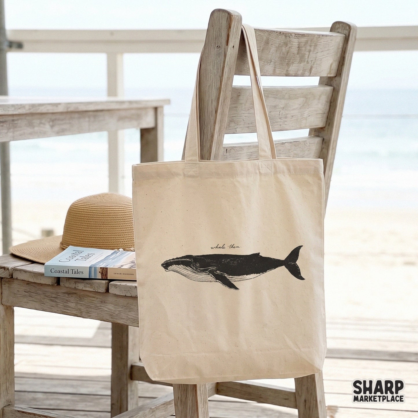 Whale Then funny animal pun PNG for sarcastic minimalist ocean meme t-shirts and beach sublimation apparel design