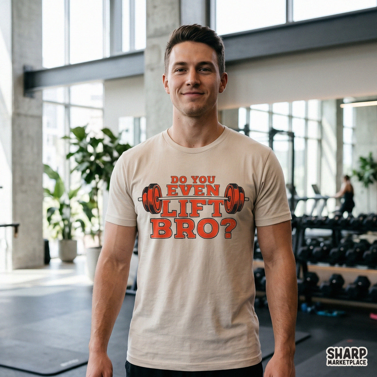 Retro Do You Even Lift Bro funny gym workout sublimation PNG design for fitness graphic tees