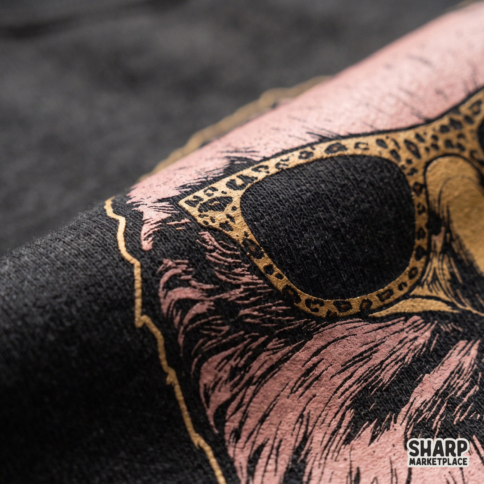 Cool eagle illustration wearing leopard sunglasses for a patriotic American shirt and retro merch sublimation design