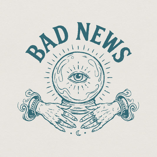 Bad News PNG, Mystical Fortune Teller Shirt - 300 DPI Design for T-Shirt