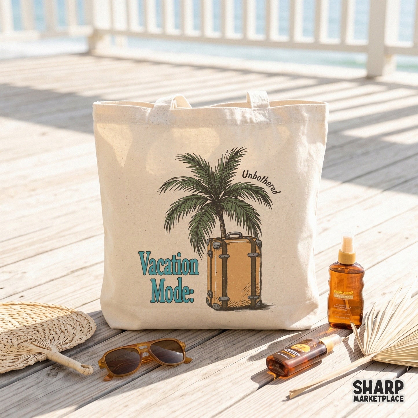 Vacation Mode Unbothered retro summer PNG for girls trip t-shirts and beach holiday sublimation designs