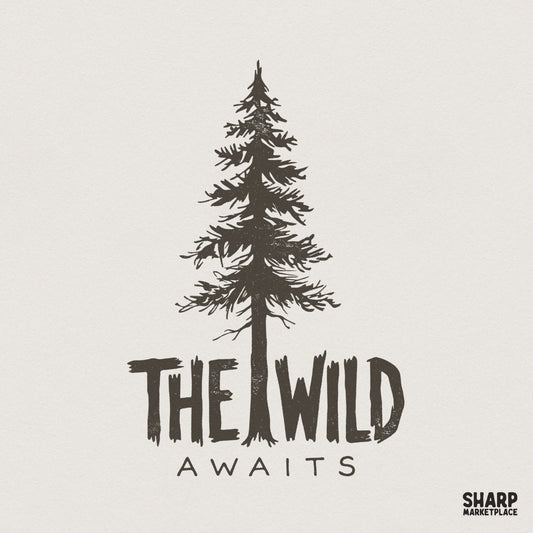 The Wild Awaits PNG, Adventure Outdoor Nature Shirt Design - 300 DPI