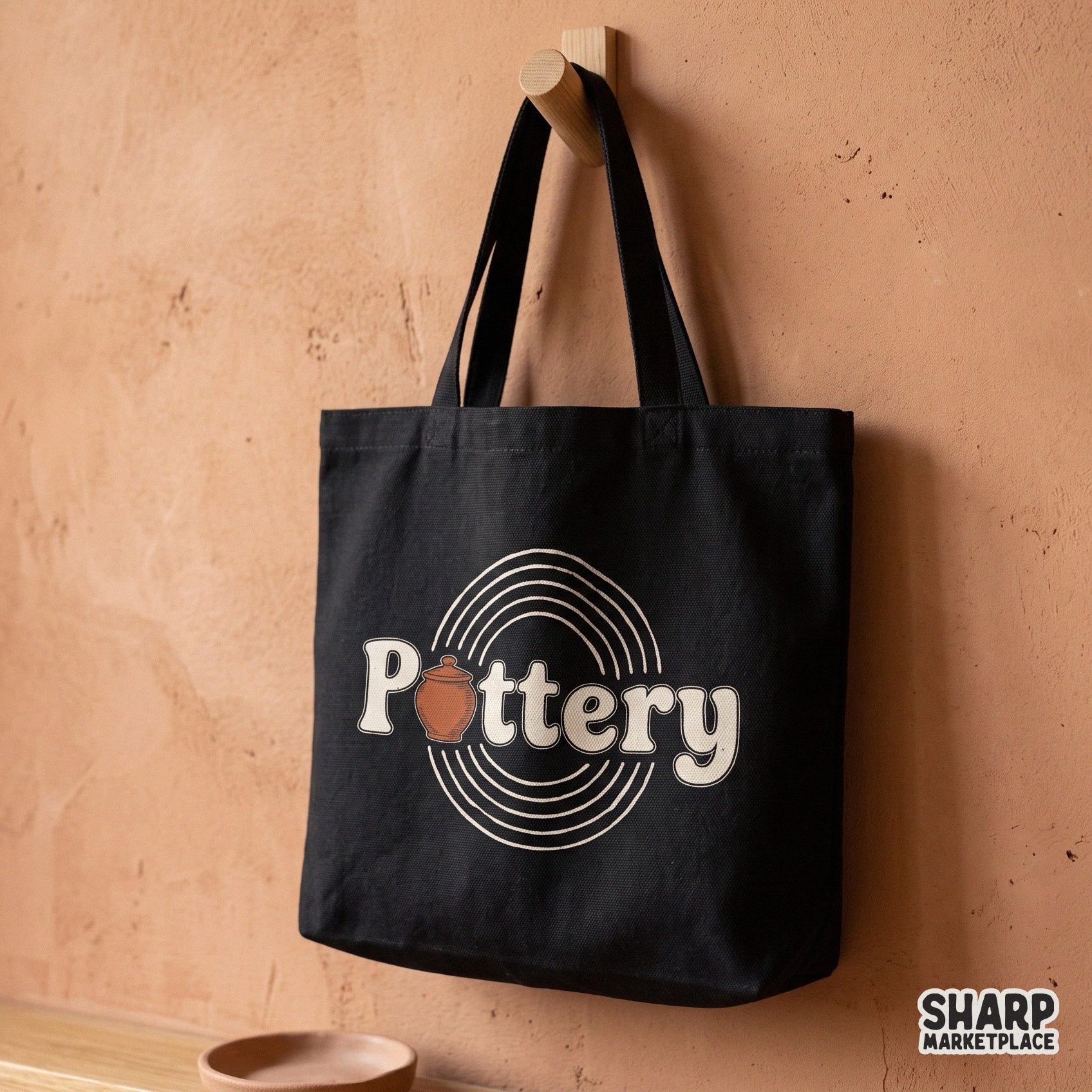 Retro pottery clay art design in trendy retro font for custom shirts and aesthetic ceramics hobbyist apparel