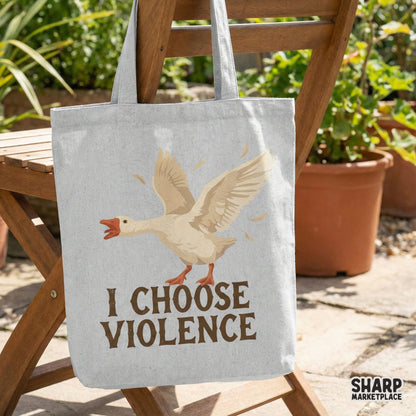 I Choose Violence PNG, Funny Goose Digital Download - 300 DPI Design for