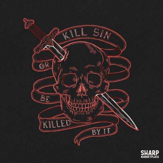 Gothic christian sword skull png design for edgy faith t-shirts and apparel sublimation