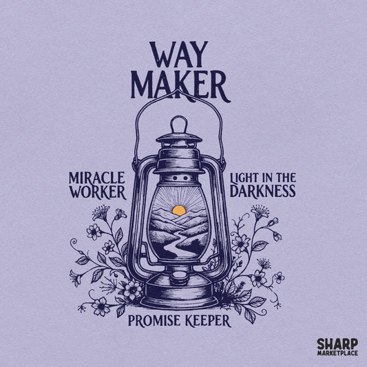 Way Maker Christian Png, Miracle Worker Shirt Png, Lantern