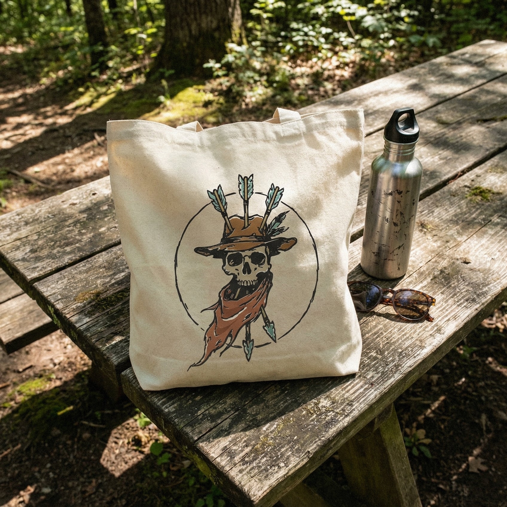 Cowboy Skull PNG, Western Hat Skeleton Art - 300 DPI Design for T-Shirt