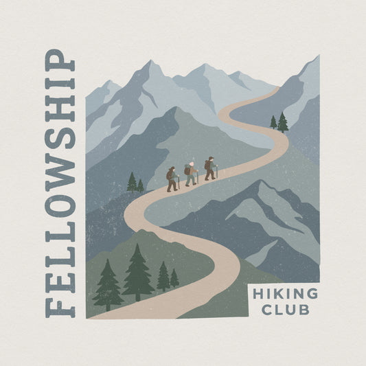 Fellowship Hiking Club PNG, Mountain Adventure Shirt - 300 DPI Design for