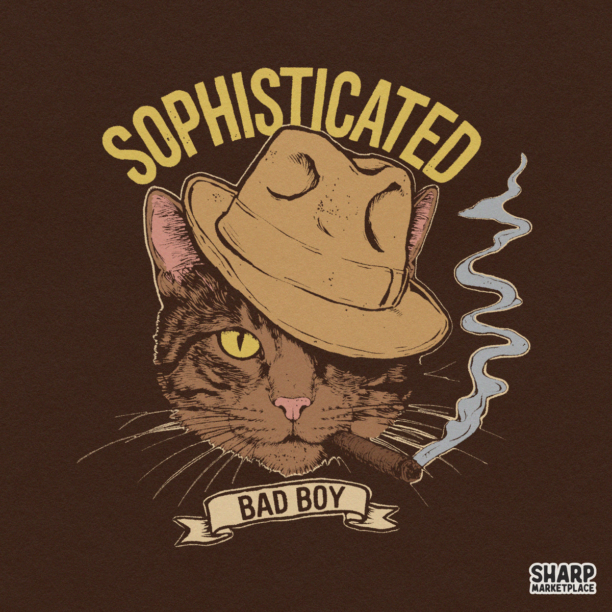 Sophisticated Bad Boy Funny PNG Shirt, Thug Life Mobster