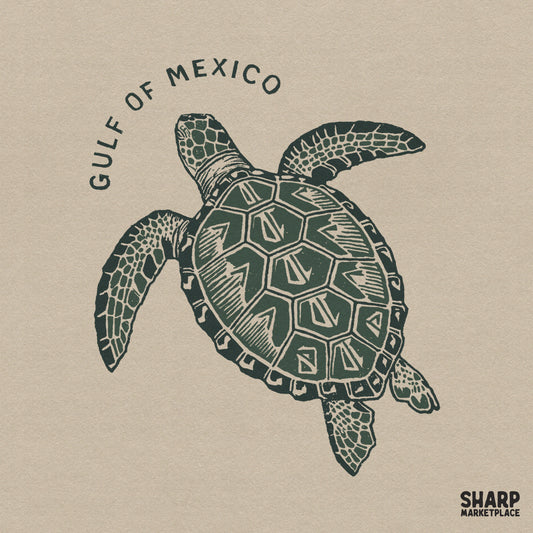 Vintage sea turtle graphic with a retro summer theme for ocean life beach sublimation shirts