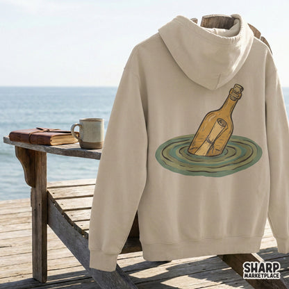 Message in a Bottle PNG, Vintage Nautical Shirt Design - 300 DPI Design