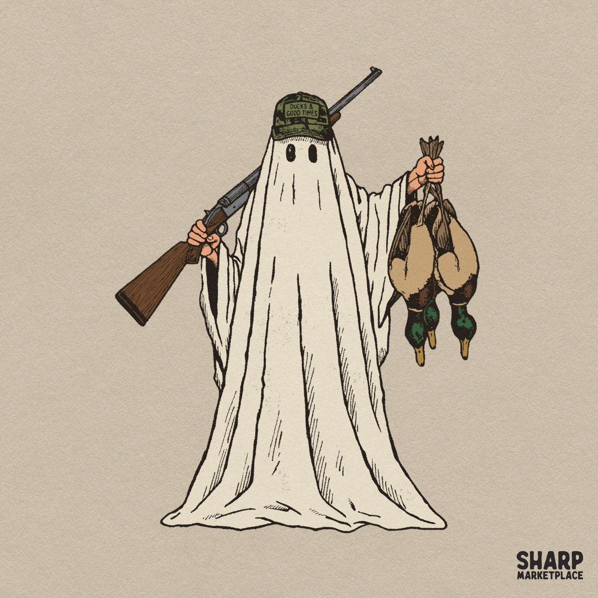 Ducks & Good Times Halloween PNG, Ghost Hunter Shirt Fall