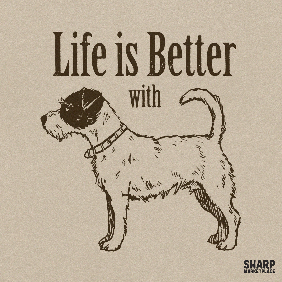 Retro style terrier pet lover graphic and dog mom png design for sublimation t-shirts