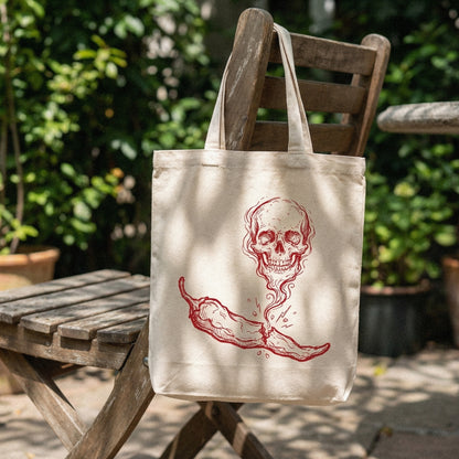 Spicy Skull PNG, Hot Pepper Skeleton Art - 300 DPI Design for T-Shirt