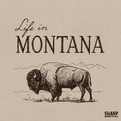 Vintage bison graphic with western retro nature lover art for cowboy shirt sublimation designs