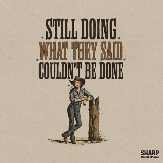Vintage cowgirl rodeo PNG for western t-shirts and retro country music sublimation designs
