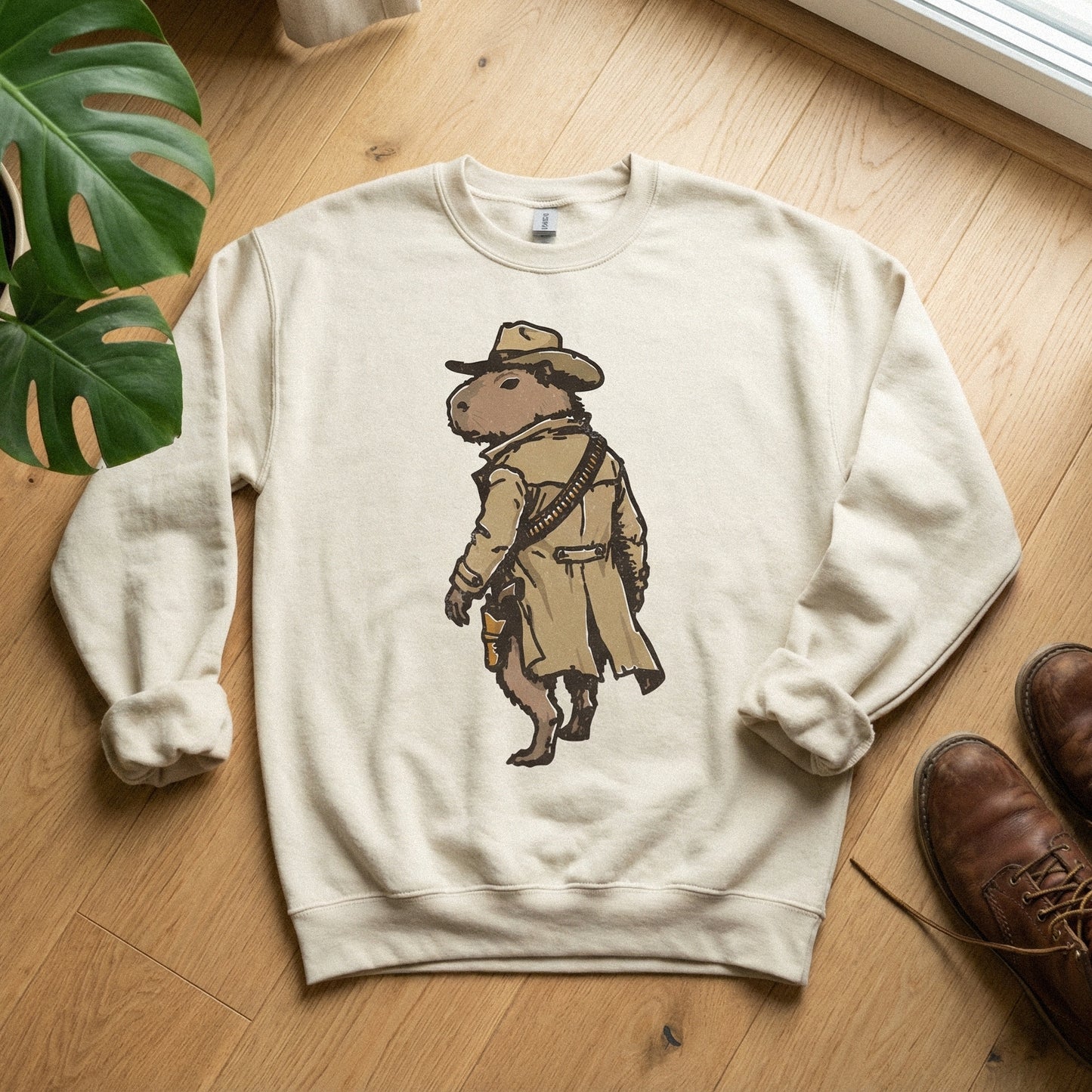Cowboy Capybara PNG, Wild West Animal Design - 300 DPI Design for T-Shirt