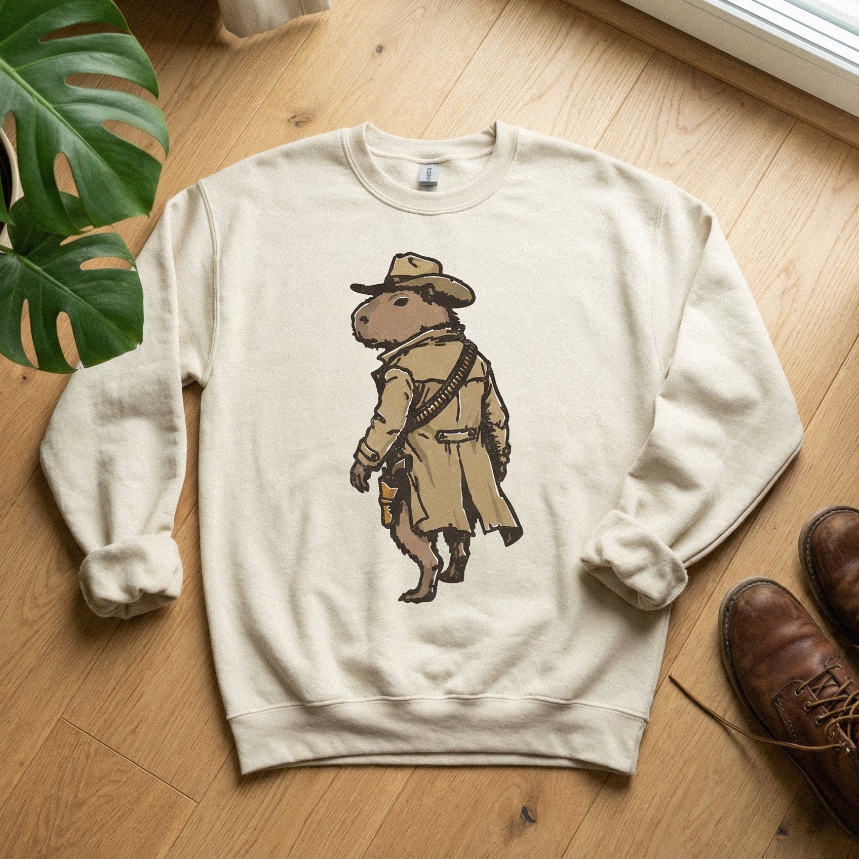 Cowboy Capybara PNG, Wild West Animal Design - 300 DPI Design for T-Shirt