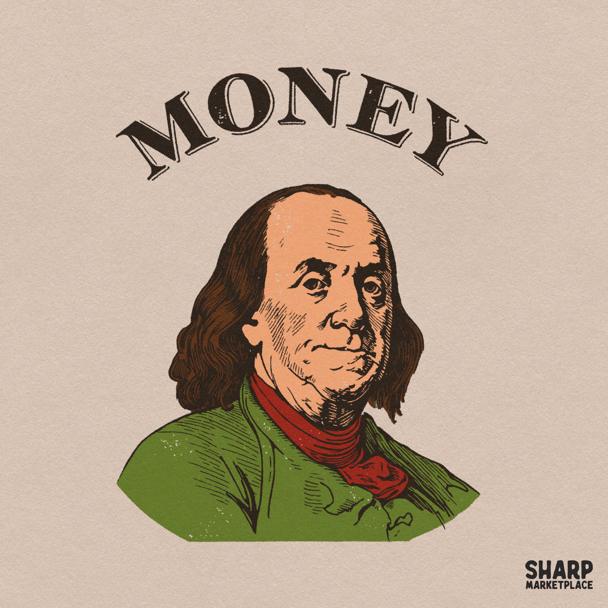 Money Benjamin Franklin Hundred Dollar Shirt PNG, Popular