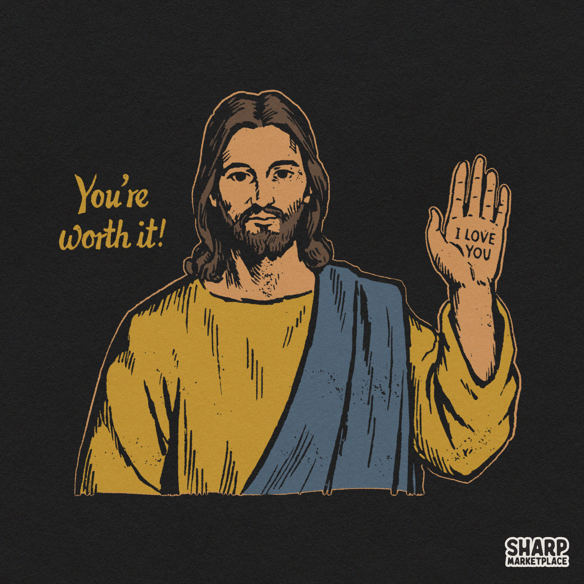 You're Worth It Christian Png, Jesus Loves You Shirt Png