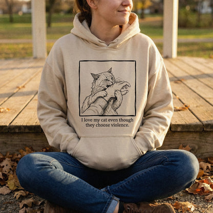 Cat Biting Hand PNG, Funny Cat Attack Shirt - 300 DPI Design for T-Shirt